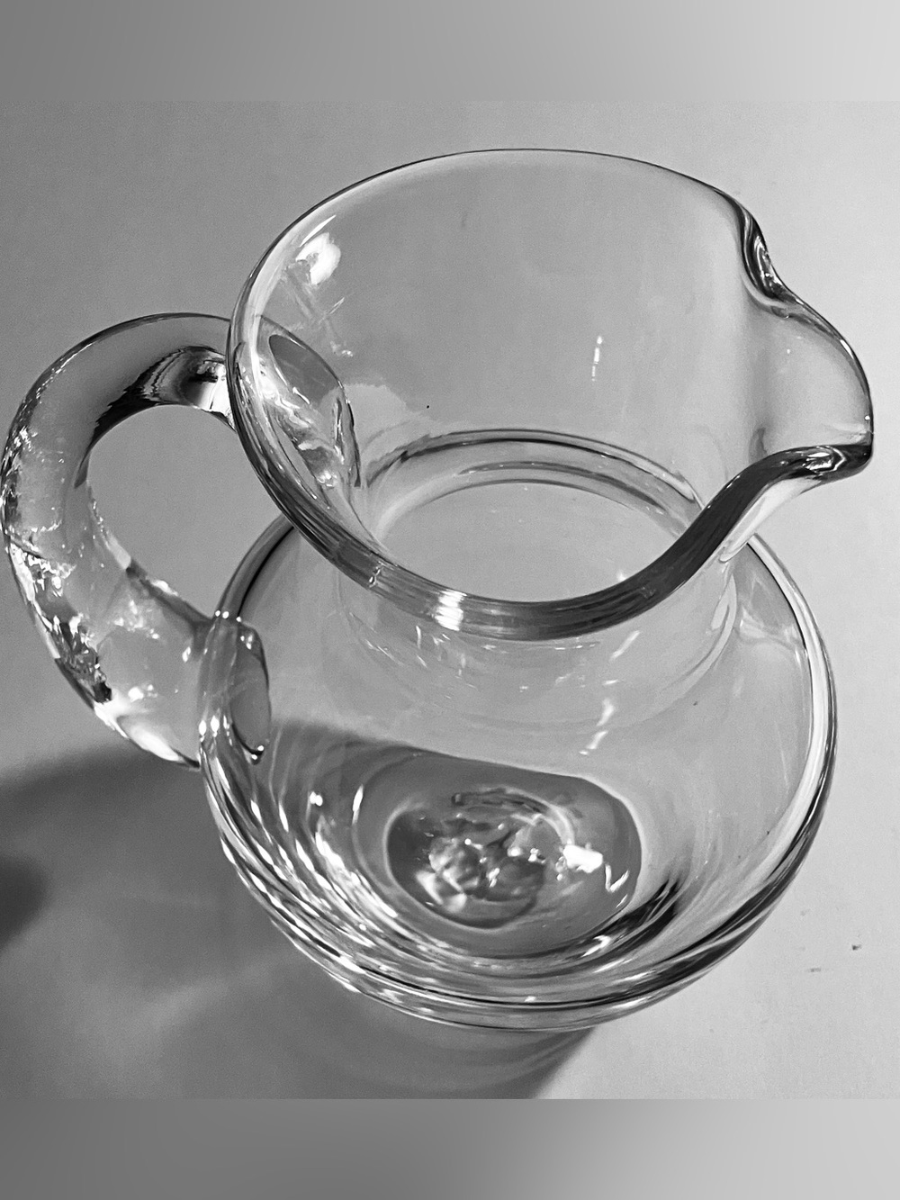 SIMON PEARCE Meriden CREAMER / Hand-Blown Glass / AMERICAN MADE / Discontinued - Picture 5 of 8
